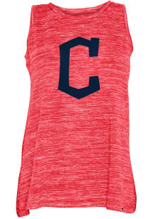 New Era Cleveland Guardians Womens Red Space Dye Tank Top