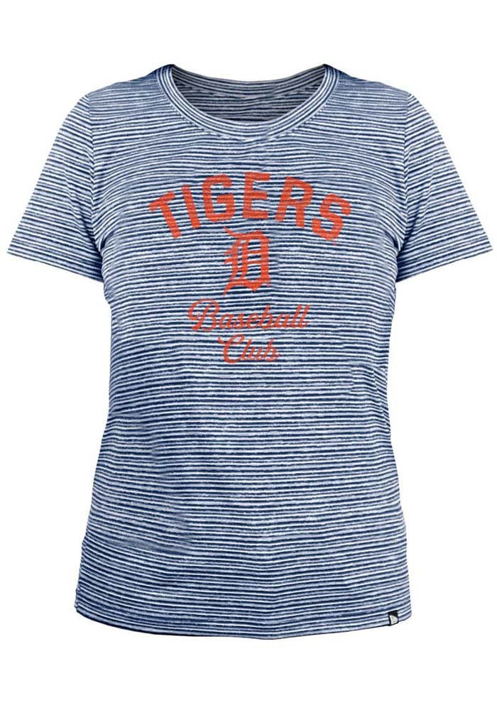 New Era Girls' Detroit Tigers Blue Space Dye Long Sleeve T-Shirt