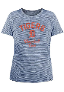 New Era Detroit Tigers Womens Navy Blue Space Dye T-Shirt