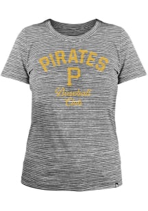 New Era Pittsburgh Pirates Womens Black Space Dye T-Shirt