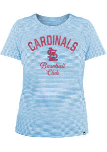 New Era St Louis Cardinals Womens Light Blue Space Dye T-Shirt