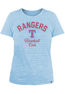 New Era Texas Rangers Womens Light Blue Space Dye T-Shirt