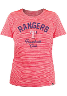 New Era Texas Rangers Womens Red Space Dye T-Shirt