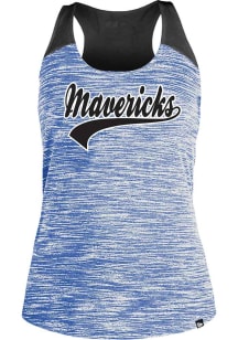 New Era Dallas Mavericks Womens Blue Space Dye Tank Top