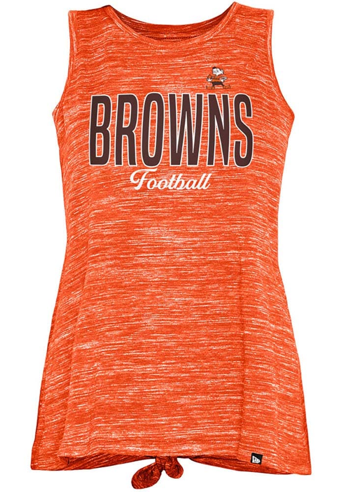 New Era / Women's Cleveland Browns Space Dye Orange T-Shirt