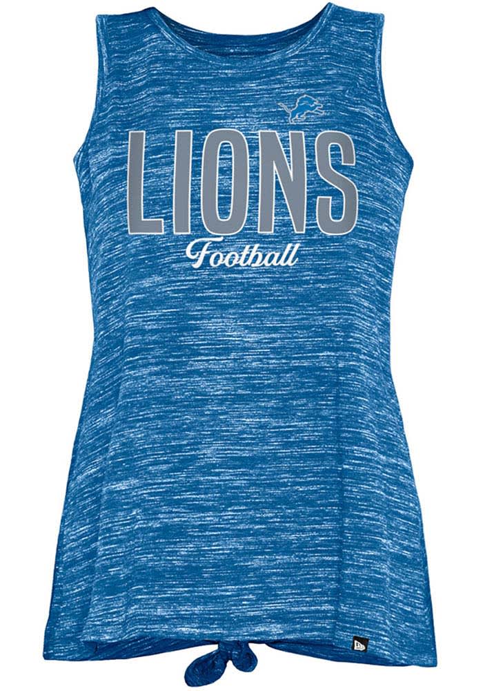 Detroit Lions Womens Grey Playoff Tank Top