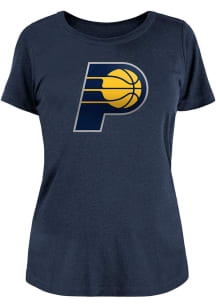 New Era Indiana Pacers Womens Navy Blue Scoop T-Shirt