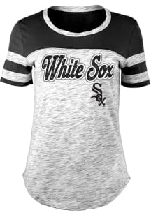 New Era Chicago White Sox Womens Black Space Dye Short Sleeve T-Shirt