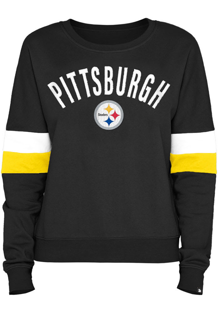 Pittsburgh Steelers Womens Grey Cozy Crew Sweatshirt Crew