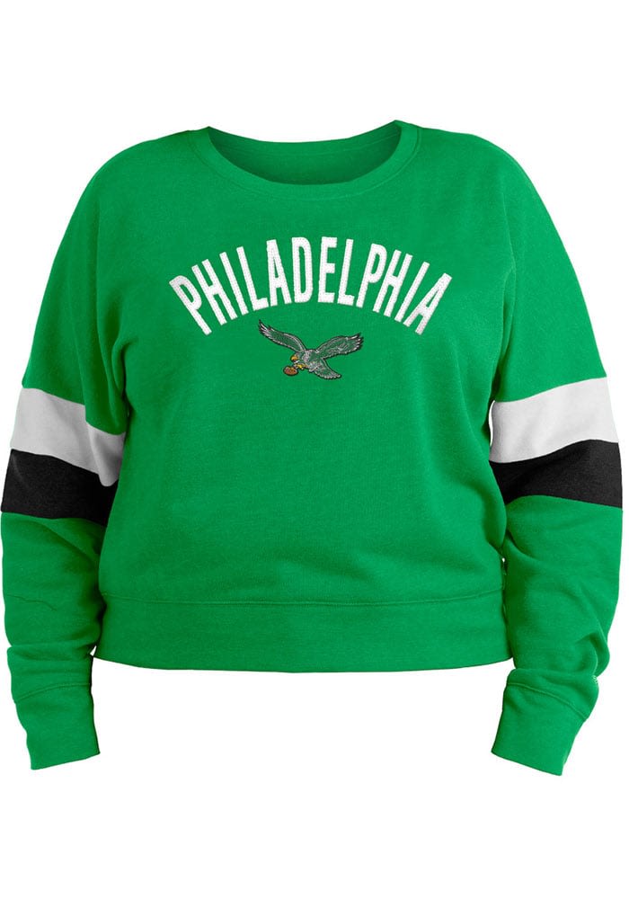 47 Philadelphia Eagles Black Pop Imprint Super Rival Long Sleeve T