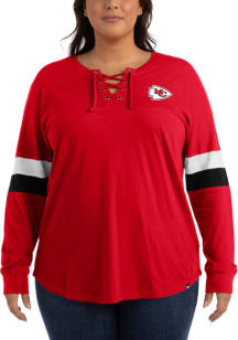 New Era Kansas City Chiefs Womens Red Athletic + LS Tee