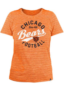 New Era Chicago Bears Womens Orange Space Dye T-Shirt