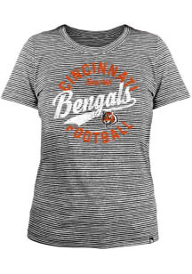 New Era Cincinnati Bengals Womens Black Space Dye T-Shirt