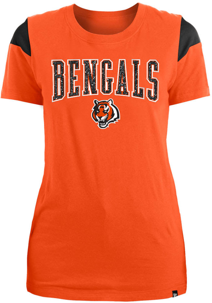 Women's Junk Food Orange/White Cincinnati Bengals Retro Sport T-Shirt