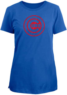 New Era Chicago Cubs Womens Blue CityArch Short Sleeve T-Shirt