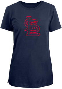 New Era St Louis Cardinals Womens Navy Blue CityArch Short Sleeve T-Shirt