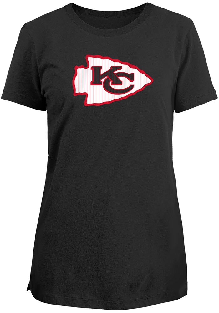 New Era Women's Kansas City Chiefs Color Block Grey T-Shirt