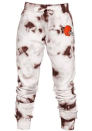 Cleveland Browns Womens Tie-dye Brown Sweatpants