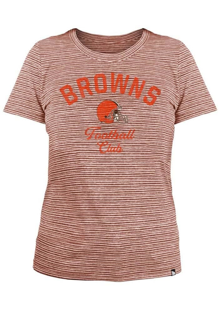 Dick's Sporting Goods New Era Women's Cleveland Browns Space Dye Brown  T-Shirt