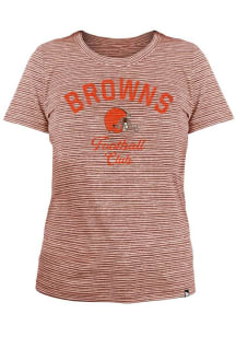 New Era Cleveland Browns Womens Brown Space Dye T-Shirt