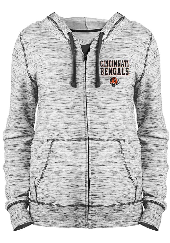 New Era Cincinnati Bengals Womens Black Fleece Long Sleeve Full Zip Jacket  in 2023