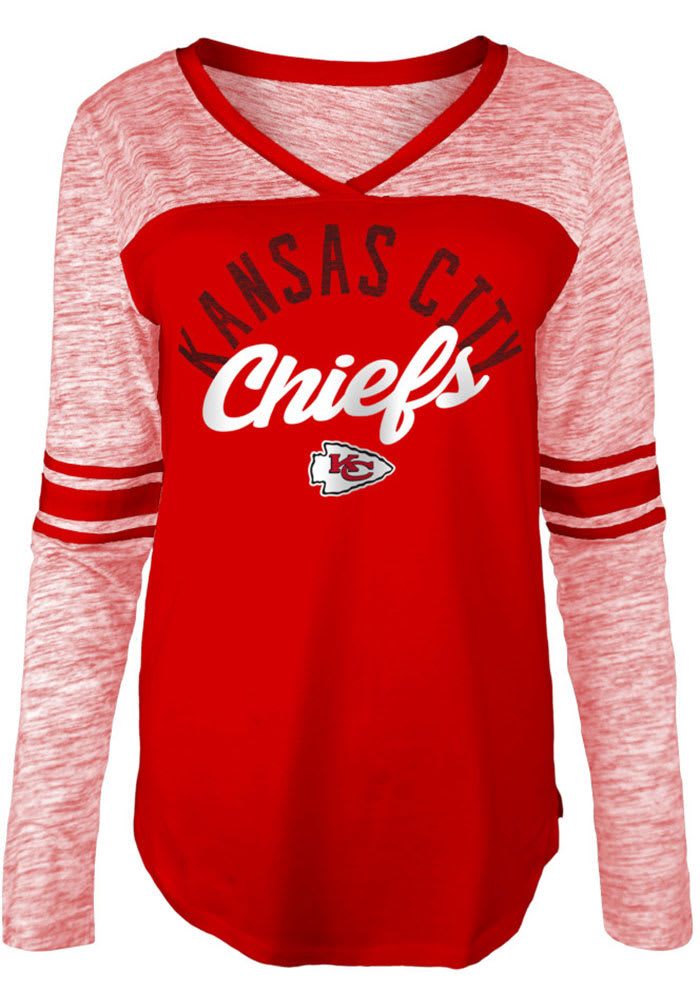 Officially Licensed NFL Women's Kansas City Chiefs Long Sleeve T-Shirt