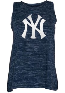 New Era New York Yankees Womens Navy Blue Space Dye Tank Top