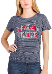 New Era Cleveland Guardians Womens Navy Blue Team T-Shirt