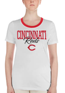 New Era Cincinnati Reds Womens White Gameday Short Sleeve T-Shirt
