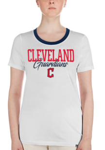 New Era Cleveland Guardians Womens White Gameday Short Sleeve T-Shirt