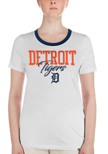 New Era Detroit Tigers Womens White Gameday Short Sleeve T-Shirt