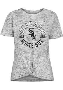 Chicago White Sox Womens Black Novelty Short Sleeve T-Shirt