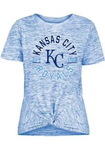 Kansas City Royals Womens Blue Novelty Short Sleeve T-Shirt
