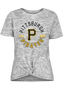 New Era Pittsburgh Pirates Womens Black Novelty Short Sleeve T-Shirt