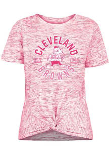 New Era Cleveland Browns Womens Pink Novelty Short Sleeve T-Shirt