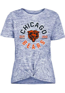 New Era Chicago Bears Womens Navy Blue Novelty Short Sleeve T-Shirt
