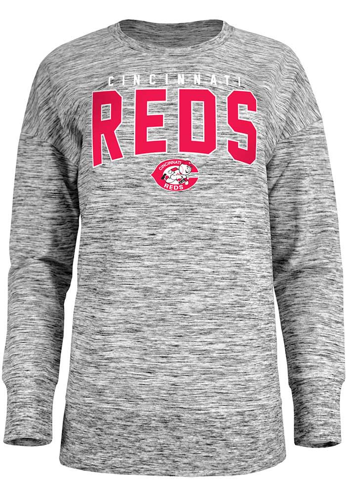 New Era Cincinnati Reds Womens Space Dye Crew Sweatshirt