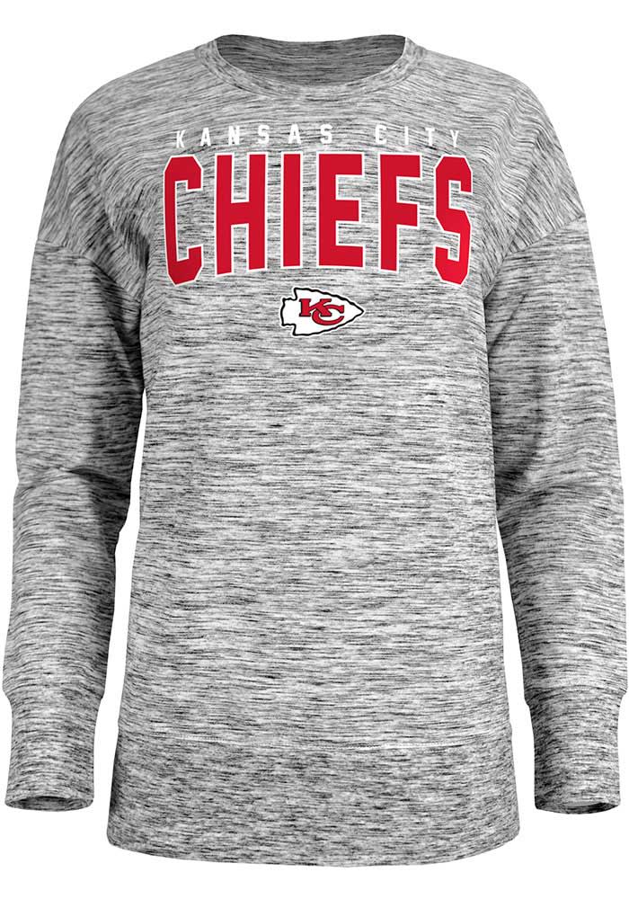 Kansas City Chiefs Womens Red Julie Comfy Cord Crew Sweatshirt