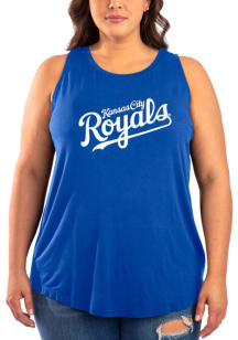 New Era Kansas City Royals Womens Blue Rayon Tank Top