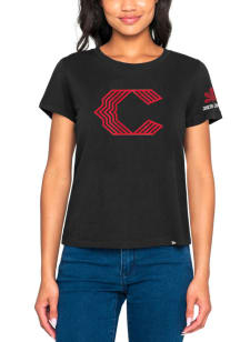 New Era Cincinnati Reds Womens Black City Connect Short Sleeve T-Shirt