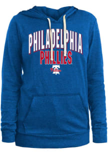 New Era Philadelphia Phillies Womens Blue Biblend Hooded Sweatshirt