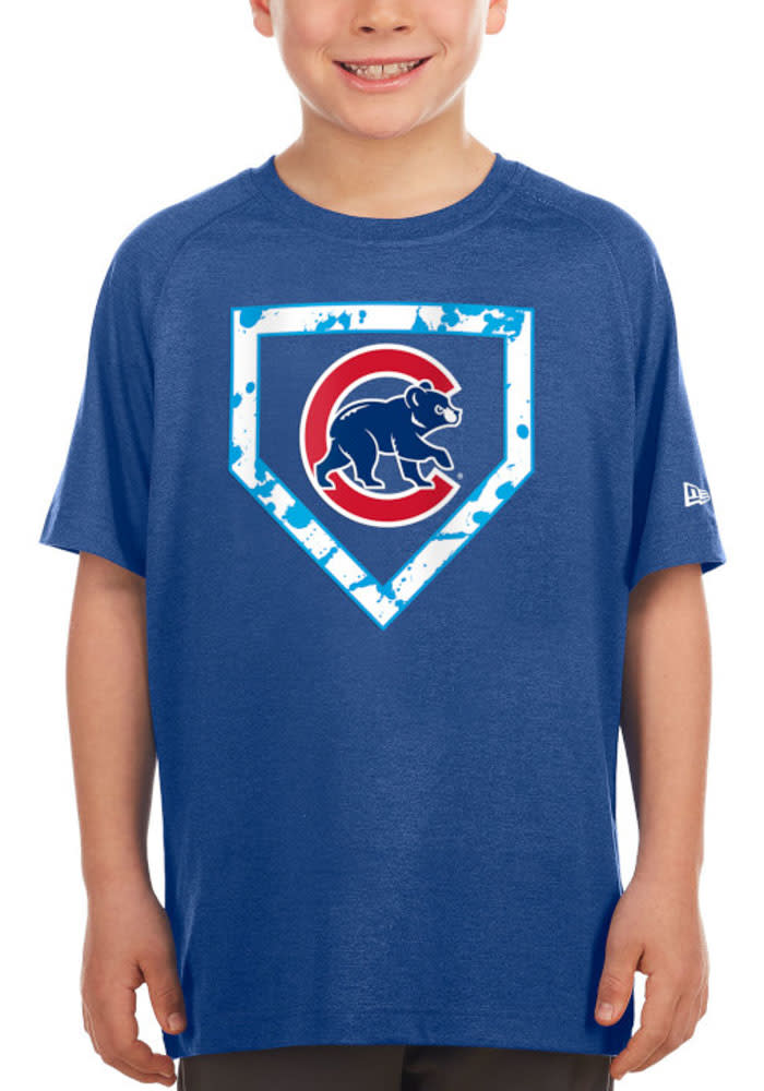 Nike Chicago Cubs Blue Wordmark Short Sleeve T Shirt