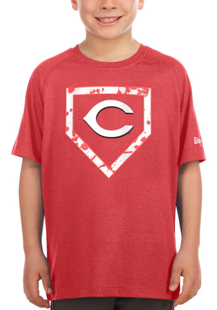 Men's Nike Black Cincinnati Reds Camo Logo Team T-Shirt