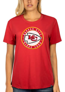 New Era Kansas City Chiefs Womens Red NFL Draft Short Sleeve T-Shirt