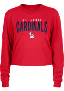 New Era St Louis Cardinals Womens Red Game Time LS Tee