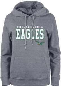 New Era Philadelphia Eagles Womens Grey Gameday Hooded Sweatshirt