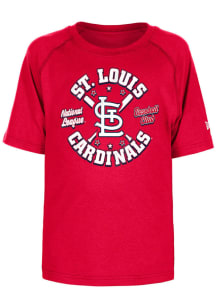 New Era St Louis Cardinals Youth Red Crossed Bats Short Sleeve T-Shirt