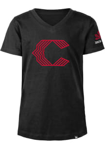 New Era Cincinnati Reds Girls Black City Connect Short Sleeve Fashion T-Shirt