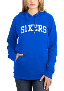 New Era Philadelphia 76ers Womens Blue Pullover Hooded Sweatshirt