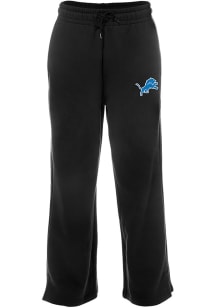 New Era Detroit Lions Womens Wide Leg Black Sweatpants